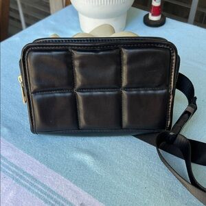 Amanda Uprichard Black Quilted Tote